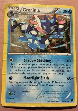 Greninja - (XY BREAKpoint) 040/122 Deck Exclusives Holo Pokemon Trading Card - Image 1