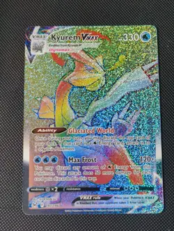 Kyurem VMAX 197/196 Rainbow Secret Rare Lost Original Pokemon Card - Image 1