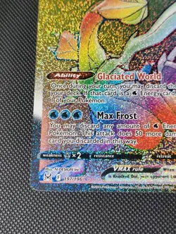 Kyurem VMAX 197/196 Rainbow Secret Rare Lost Original Pokemon Card - Image 5