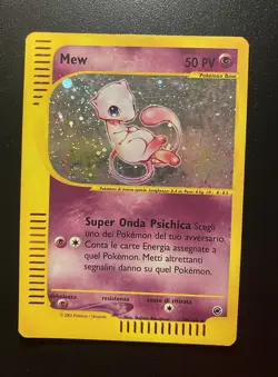 Pokemon Card- Mew-Expedition-Holo-19/165-Rare-ENG-ITALIAN-Good - Image 1