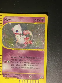 Pokemon Card- Mew-Expedition-Holo-19/165-Rare-ENG-ITALIAN-Good - Image 4