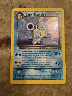 Dark Blastoise 3/82 Team Rocket Holo Pokemon Card - Image 1