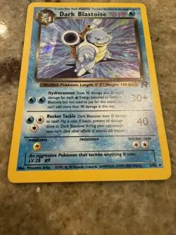 Dark Blastoise 3/82 Team Rocket Holo Pokemon Card - Image 3