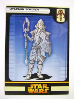 Star Wars Miniature Spare Cards: UTAPAUN SOLDIER # 11B15 - Image 1