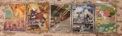Pokemon Destined Rivals Illustration Rare Card Lot Gold Cynthia's Garchomp Mint - Image 1