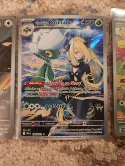 Pokemon Destined Rivals Illustration Rare Card Lot Gold Cynthia's Garchomp Mint - Image 5