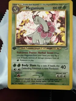 Pokemon TCG Meganium Neo Genesis 10/111 Holo Rare 1st Edition Stage - Image 2