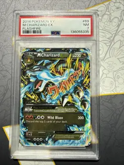 M Charizard Ex 2014 XY FLASHFIRE #69/106 FULL ART HOLO PSA 7 NM - Image 1