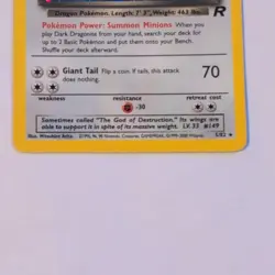 Pokemon TCG Dark Dragonite 5/82 Team Rocket Holo Rare 70 HP English WOTC 2000 - Image 4