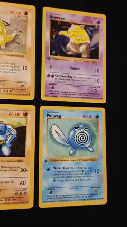 1st Edition Base Set Shadowless Lot Of 6 Pokemon 1999 WOTC - Image 4