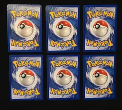 1st Edition Base Set Shadowless Lot Of 6 Pokemon 1999 WOTC - Image 5