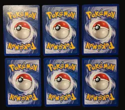 1st Edition Base Set Shadowless Lot Of 6 Pokemon 1999 WOTC - Image 5