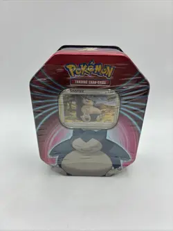 Pokemon Mighty Mysterious Tin Snorlax 2021 Sealed 3 Booster Packs Evolving Skies 820650809859 - Image 1
