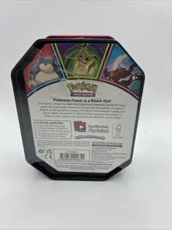 Pokemon Mighty Mysterious Tin Snorlax 2021 Sealed 3 Booster Packs Evolving Skies 820650809859 - Image 4