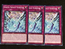 3x YuGiOh! - Sinful Spoils Subdual MP25-EN362 Common 1st Edition Near Mint - Image 1