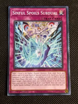 3x YuGiOh! - Sinful Spoils Subdual MP25-EN362 Common 1st Edition Near Mint - Image 2