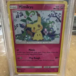The Pokemon Company Pokemon TCG Mimikyu SM163 SM Black Star Promo Holo PSA 8 - Image 3