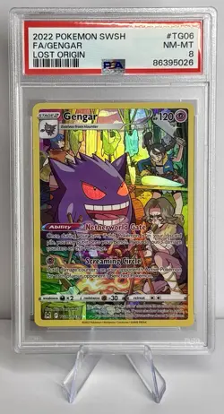 PSA 8 GENGAR TG06/TG30 POKEMON SWORD & SHIELD LOST ORIGIN #TG06 NM-MINT 2022 - Image 1