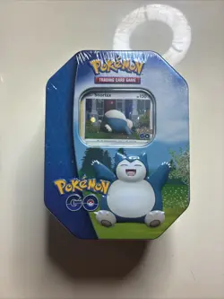 TCG Pokemon GO Snorlax Tin - Factory Sealed - Image 1