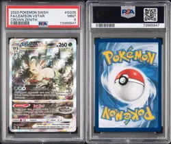 2023 POKEMON SWORD AND SHIELD CROWN ZENITH #GG35 FA/LEAFEON VSTAR PSA 9 - Image 3