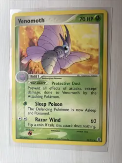 Venomoth - ex FireRed & LeafGreen 49/112 2004 NM Pokemon - Image 1