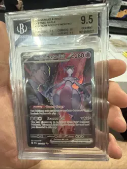 Pokemon Team Rocket's Mewtwo EX #231 Destined Rivals BGS 9.5 Gem Mint 2 10 Subs - Image 1