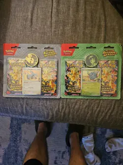 Pokemon TCG Ascended Heroes 2-Pack Blisters Larry and Erika Set Sealed/New - Image 1