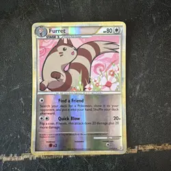 Pokemon Furret Reverse Holo 21/123 Heartgold & Soulsilver - Image 1