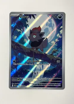 Pokemon TCG Zorua 142/086 Illustration Rare White Flare - Image 1