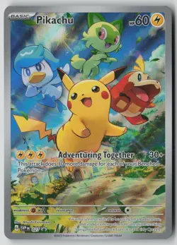 Pikachu 027 Holo Promo Scarlet & Violet Promo Pokemon Holo NM - Image 1