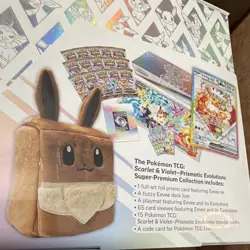 Pokemon TCG Scarlet & Violet Prismatic Evolutions Super-Premium Box Eevee - Image 2