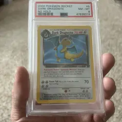 Pokemon PSA 8 NM-MINT Dark Dragonite NO Holo Error Super Rare - 5/82 - Image 2