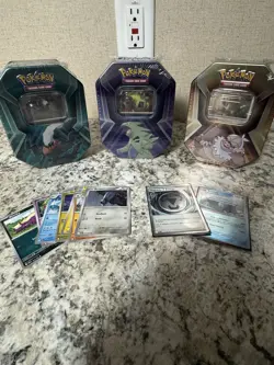 Pokemon TCG Slaking,Tyranitar & Darkrai - Lot Of 3 New Sealed Collector Tins - Image 1