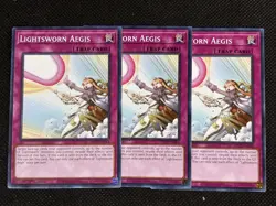 3x YuGiOh! - Lightsworn Aegis MP25-EN364 Common 1st Edition Near Mint - Image 1