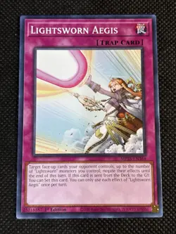 3x YuGiOh! - Lightsworn Aegis MP25-EN364 Common 1st Edition Near Mint - Image 2