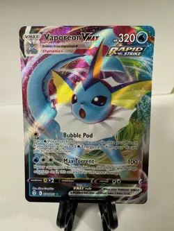 The Pokemon Company Vaporeon VMAX 030/203 SWSH07 Ultra Rare Holo English HP 320 - Image 1