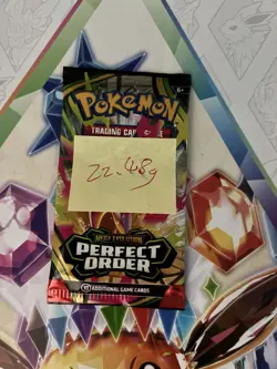VERY HEAVY! 🔥22.48g Pokemon TCG Perfect Order Booster Pack Factory Sealed ✅ - Image 2