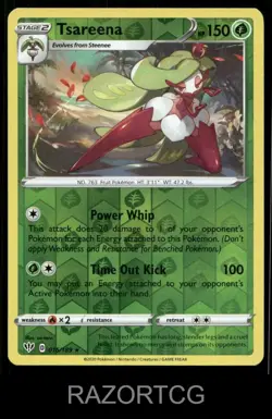 TSAREENA 016/189 R DARKNESS ABLAZE POKEMON REVERSE HOLO NM/M - Image 1