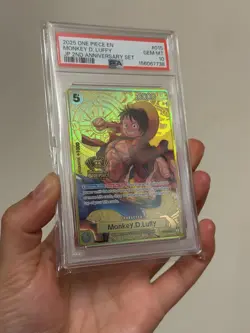Monkey D. Luffy 2025 One Piece 2nd Anniversary Promo ST13-015 PSA 10 - Image 2