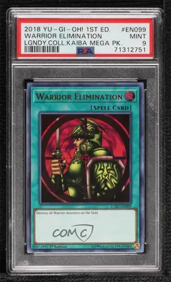 Warrior Elimination Ultra Rare 1st Ed. YuGiOh Legendary Collection Kaiba PSA 9 - Image 1
