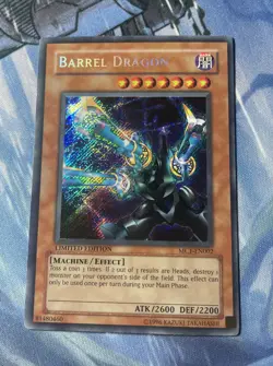 Yugioh TCG 2004 Barrel Dragon MC1-EN002 Secret Rare - Limited Edition - Image 2