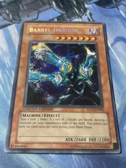 Yugioh TCG 2004 Barrel Dragon MC1-EN002 Secret Rare - Limited Edition - Image 3
