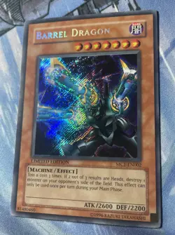 Yugioh TCG 2004 Barrel Dragon MC1-EN002 Secret Rare - Limited Edition - Image 4