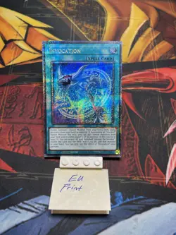 Yu-Gi-Oh! Invocation RA04-EN281 ** Quarter Century Secret Rare ** - Image 1