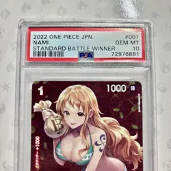 PSA 10 Nami ST01-007 Standard Battle Winner ONE PIECE Card Game Japanese 2022 - Image 3