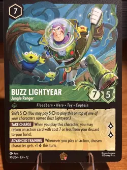 Buzz Lightyear - Jungle Ranger - Disney Lorcana - Wilds Unknown - Legendary #91 - Image 1