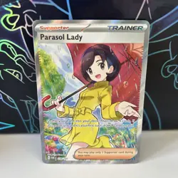Parasol Lady 238/182 SV Paradox Rift Near Mint Condition Pokemon Card TCG - Image 1