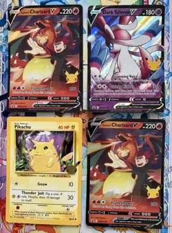 Pokemon Celebrations 25th Anniversary Jumbo Card Lot Pikachu Charizard Sylveon - Image 1