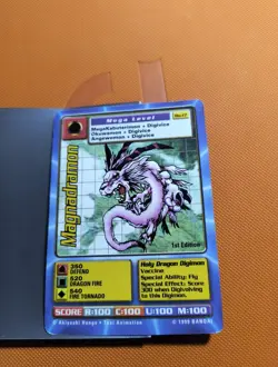 Magnadramon BO-17. 1st Edition. Digimon Trading Card 1999 - MP - Image 1