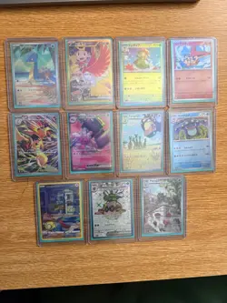 Lot of 11 Illustration rare pokemon cards - Image 1